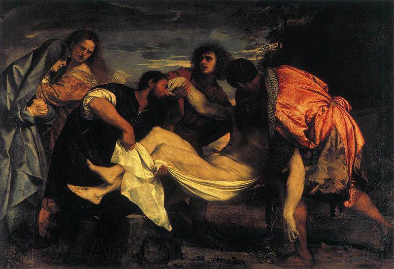 Titian The Entombment Spain oil painting art