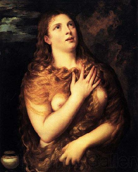 Titian St Mary Magdalene France oil painting art
