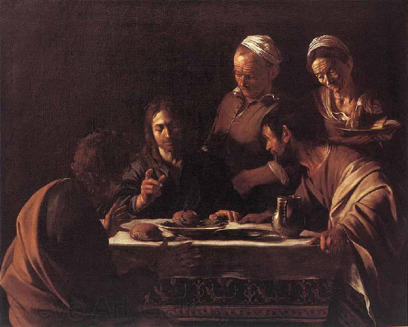 Caravaggio Supper at Emmaus France oil painting art