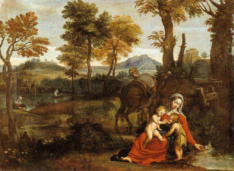 Domenichino The Rest on the Flight into Egypt Spain oil painting art