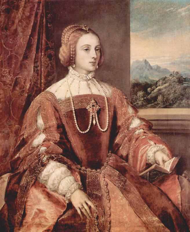 Titian Portrait of Isabella of Portugal Germany oil painting art