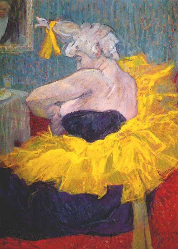 toulouse-lautrec The clownesse cha-u-kao at the Moulin Rouge Spain oil painting art