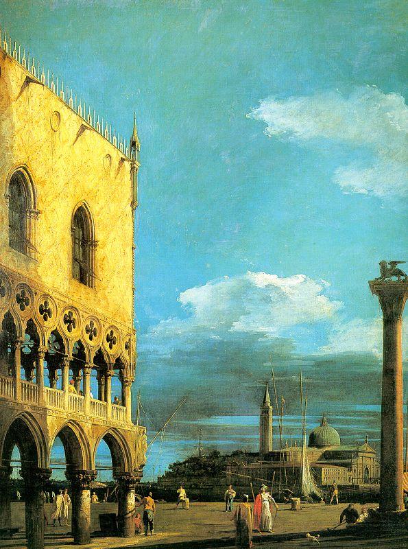 Canaletto The Piazzetta- Looking South Norge oil painting art