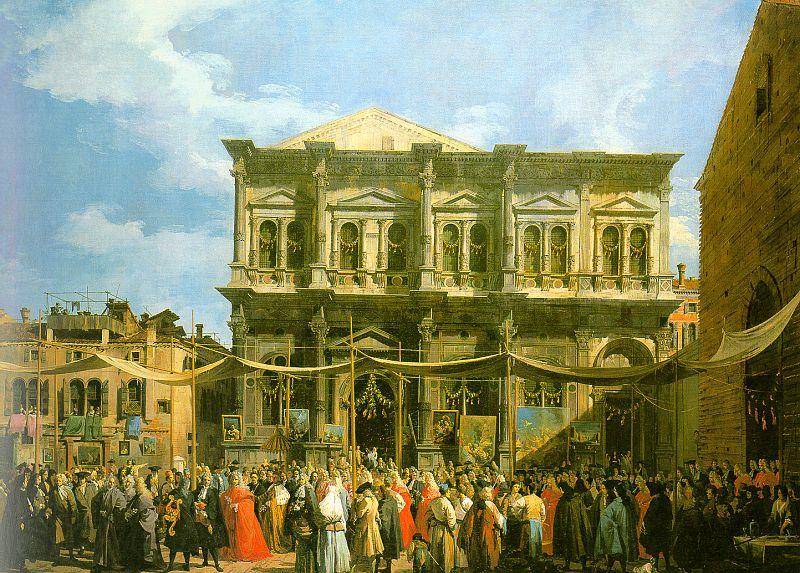 Canaletto Venice: The Feast Day of St. Roch Spain oil painting art