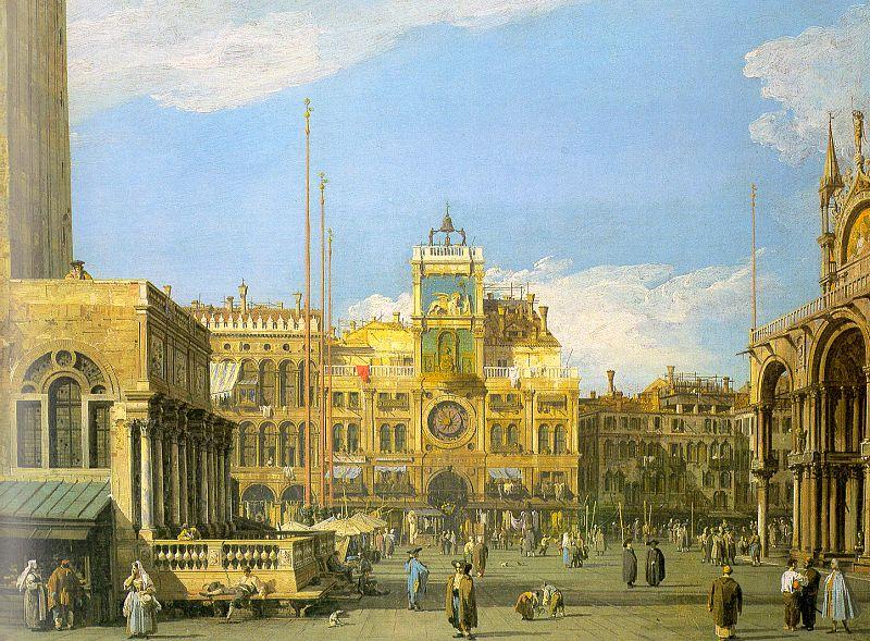 Canaletto Piazza San Marco- Looking North Spain oil painting art