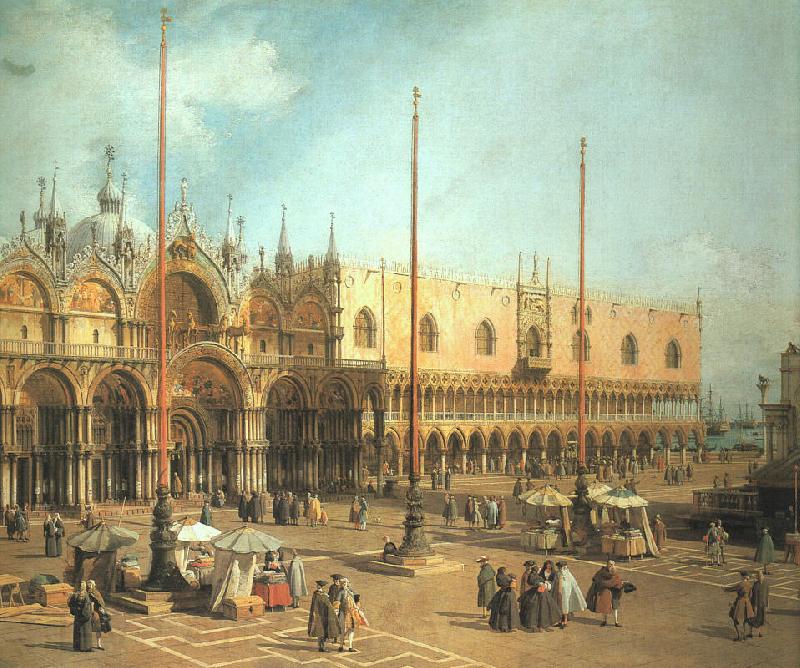 Canaletto Piazza San Marco- Looking Southeast Spain oil painting art