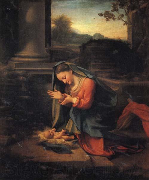 Correggio The Adoration of the Child Norge oil painting art