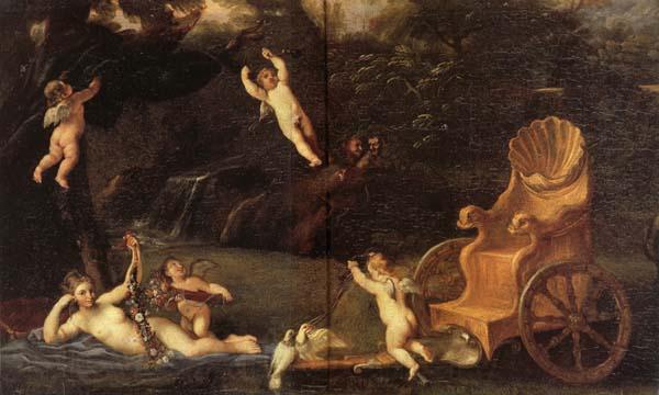 Domenichino Detail of  The Repose of Venus Norge oil painting art