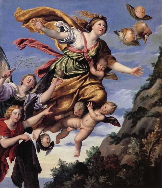Domenichino The Assumption of Mary Magdalen into Heaven Spain oil painting art