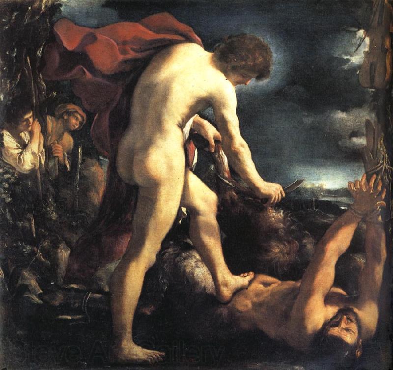 GUERCINO Apollo and Marsyas France oil painting art