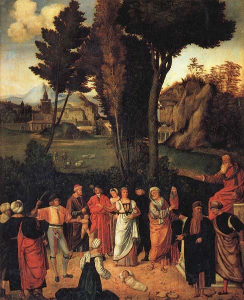 Giorgione THe Judgment of Solomon Norge oil painting art