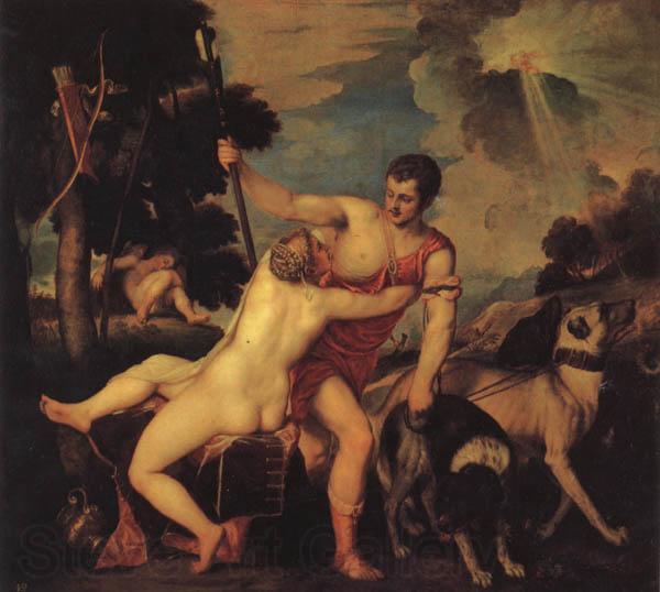 Titian Venus and Adonis Norge oil painting art