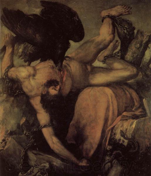 Titian Tityus Spain oil painting art