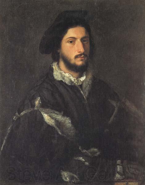 Titian Portrait of a Gentleman Norge oil painting art