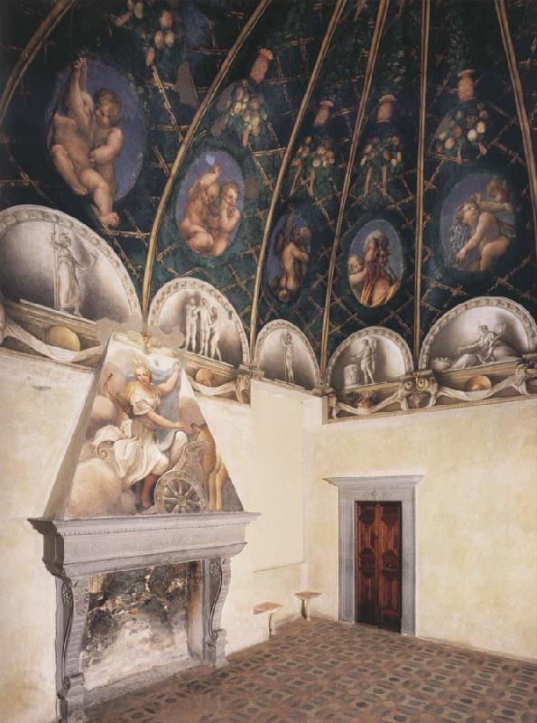 Correggio View of the Camera di San Paolo and of the vault Norge oil painting art