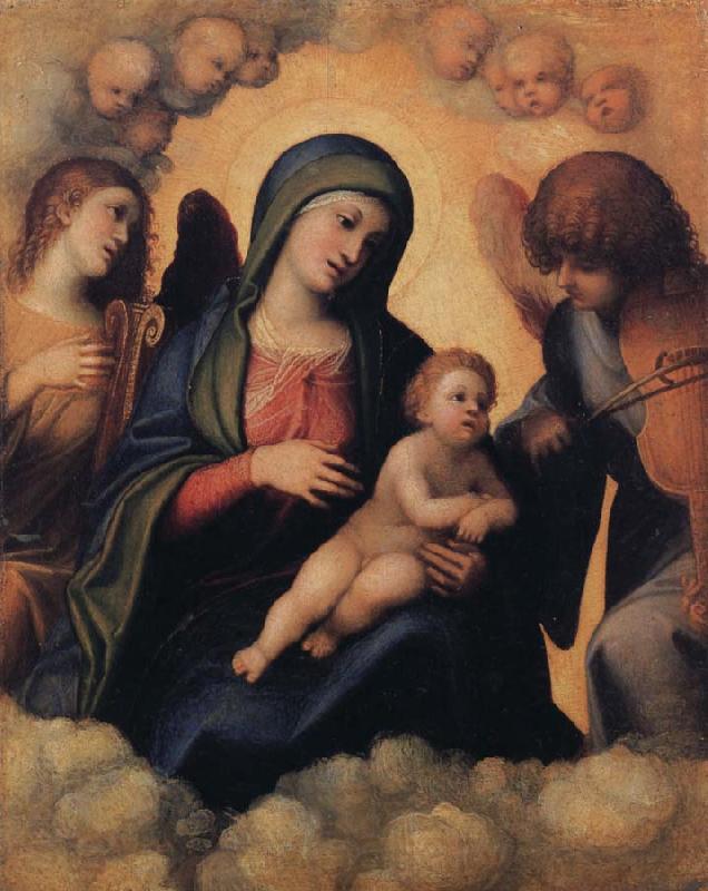 Correggio Madonna and Child with Angels playing Musical Instruments Spain oil painting art