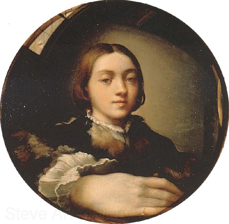 PARMIGIANINO Self-portrait in a Convex Mirror Norge oil painting art