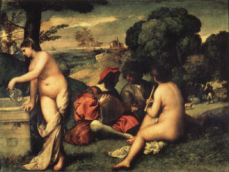 Titian Concert France oil painting art