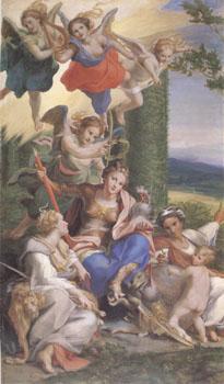 Correggio Allegory of the Virtues (mk05) France oil painting art