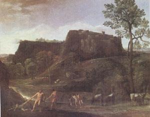 Domenichino Landscape with Hercules and Achelous (mk05) Spain oil painting art