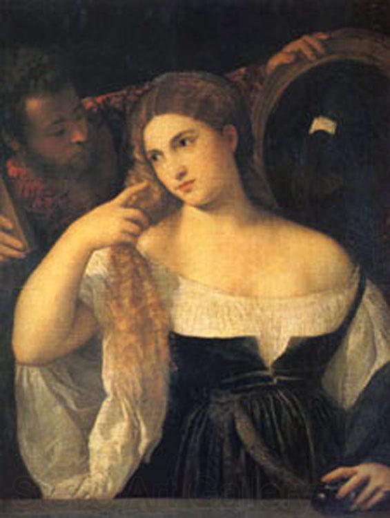 Titian A Woman at Her Toilet (mk05) France oil painting art