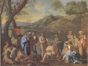 Poussin John Baptizing (mk05) Germany oil painting art