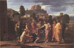 Poussin Christ Healing the Blind (mk05) Germany oil painting art