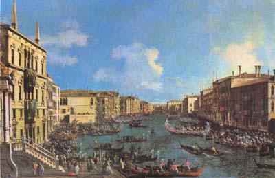 Canaletto Regatta on the Canale Grande (mk08) Spain oil painting art