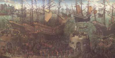 Anonymous The Embarkation of Henry VIII at Dover (mk25) Norge oil painting art
