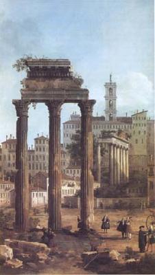 Canaletto Rome Ruins of the Forum looking towards the Capitol (mk25) Norge oil painting art