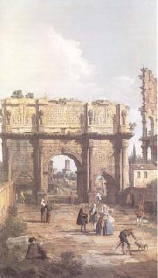 Canaletto Rome The Arch of Constantine (mk25) Spain oil painting art