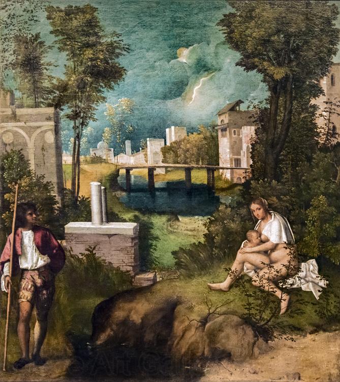 Giorgione The Tempest (nn03) Norge oil painting art