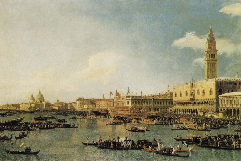 Canaletto Venice:The Basin of San Marco on Ascension Day Norge oil painting art