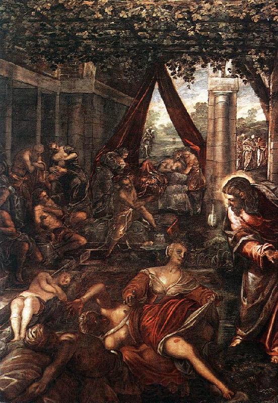 Tintoretto La Probatica Piscina Spain oil painting art