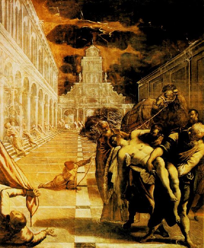 Tintoretto The Stealing of the Dead Body of St Mark Spain oil painting art