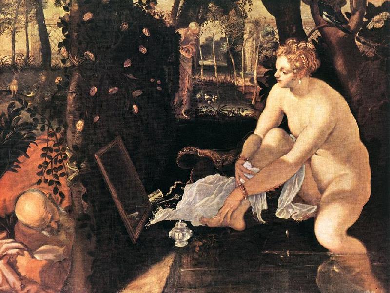 Tintoretto The Bathing Susanna Norge oil painting art