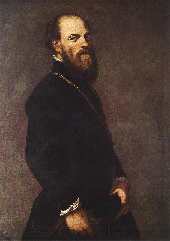 Tintoretto Man with a Golden Lace Spain oil painting art